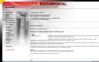 Ausschnitt der Internetsseite kulturportal-deutschland.de