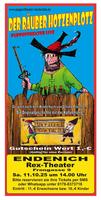 Plakatmotiv "Puppentheater Barbarella - Räuber Hotzenplotz"